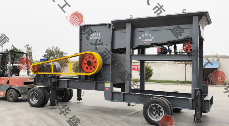 移動對輥制砂機處理鵝卵石怎么樣？多少錢一臺？